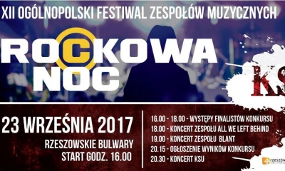 XII Ogólnopolski Festiwal Zespołów Muzycznych Rockowa Noc - Rzeszów 2017