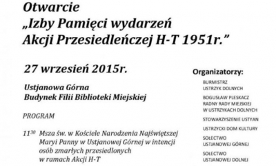 Otwarcie Izby Pamięci wydarzeń Akcji Przesiedleńczej