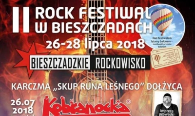 II Rock Festiwal BIESZCZADZKIE ROCKOWISKO już od czwartku!  Zapraszamy do Dołżycy